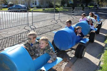 A train ride for children at Hebert Health Fair
